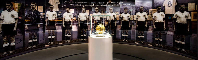 Fotos der Helden von Bern im Deutschen Fußballmuseum