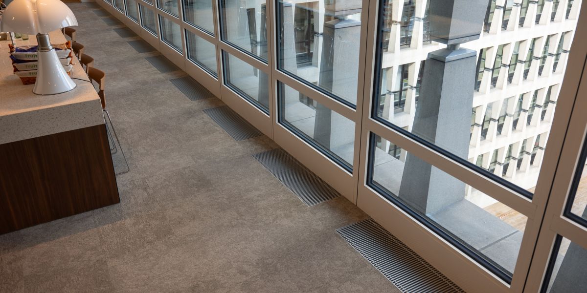 Unterflurkonvektoren in der Büro-Sanierung